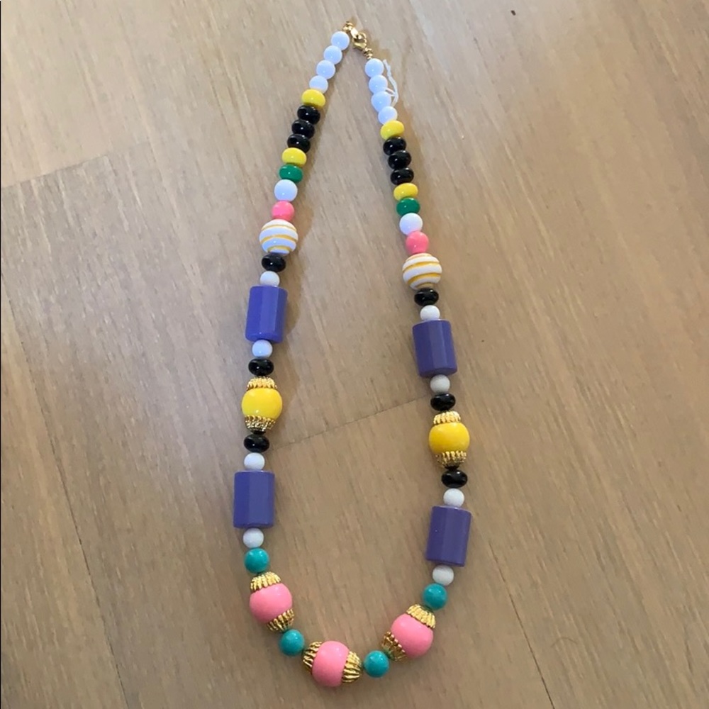 Large beaded colorful necklace